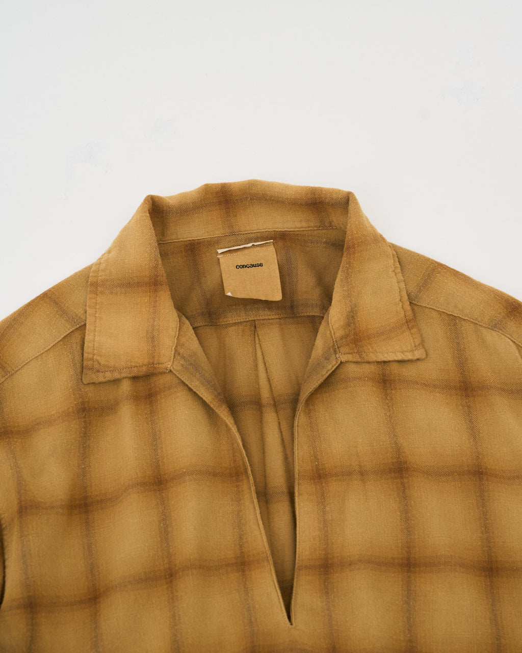 concause SKIPPER SHIRT CHECK 26AW チェック柄スキッパーシャツ 商品画像 3