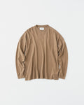concause L/S TEE / TAUPE 正面（全体像）
