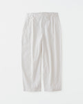 concause WIDE TAPERD SLACKS / OFF WHITE 正面（全体像）
