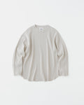 concause HEAVY WAFFLE L/S TEE / OFF WHITE 正面（全体像）
