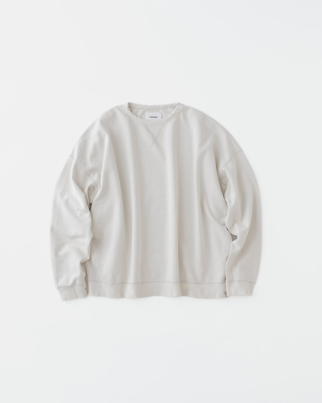 concause FV SWEAT SHIRTS / OFF WHITE 正面（全体像）
