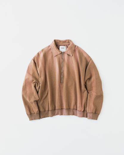 FADE HALF ZIP SWEAT SHIRTS EX