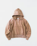 concause FADE W-V AFTER HOODIE EX / BEIGE 正面（フロントポケット）
