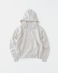 concause W-V AFTER HOODIE /OFF WHITE 正面（フードあり 全体像）
