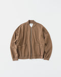 concause FULL ZIP SWEAT CARDIGAN / TAUPE 正面（全体像）
