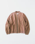 concause FULL ZIP SWEAT CARDIGAN EX / BEIGE 正面（フェード加工）
