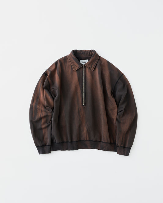 FADE HALF ZIP SWEAT SHIRTS EX